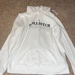 white hollister hoodie